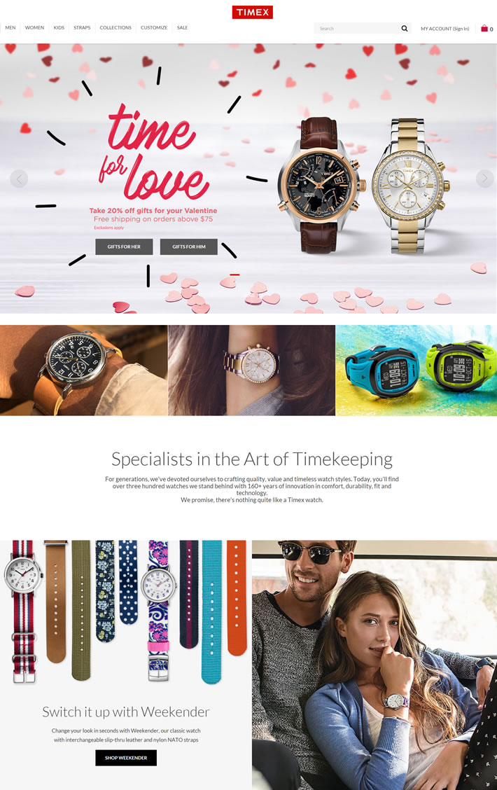 Timex手表官网：美国运动休闲手表品牌