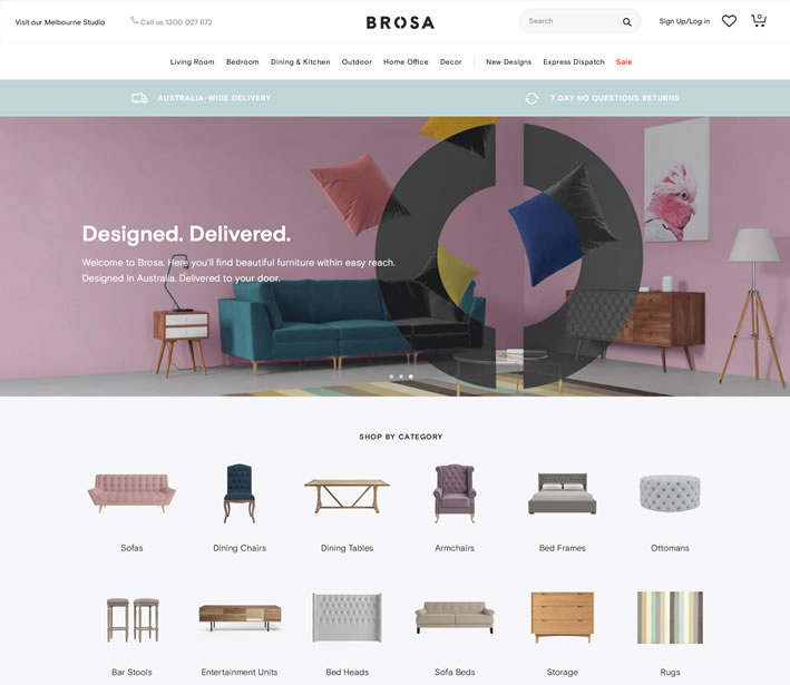 澳大利亚家具和家居用品在线：BROSA