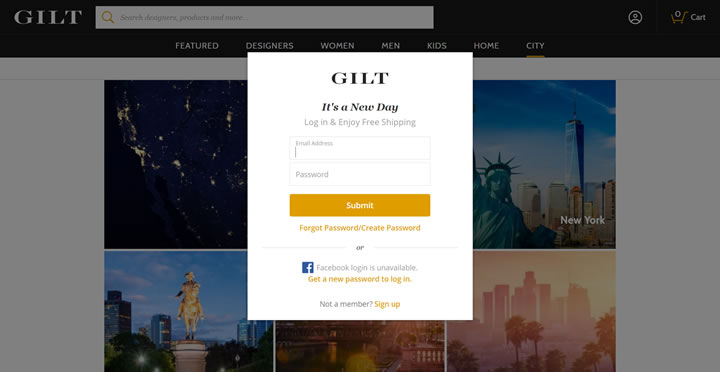 美国奢侈品在线团购网站：Gilt City