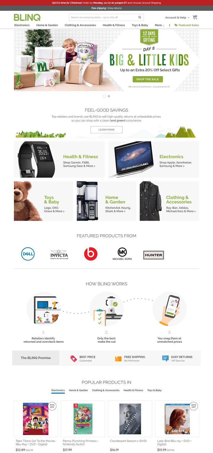 美国转售二手商品的电子商务平台：BLINQ