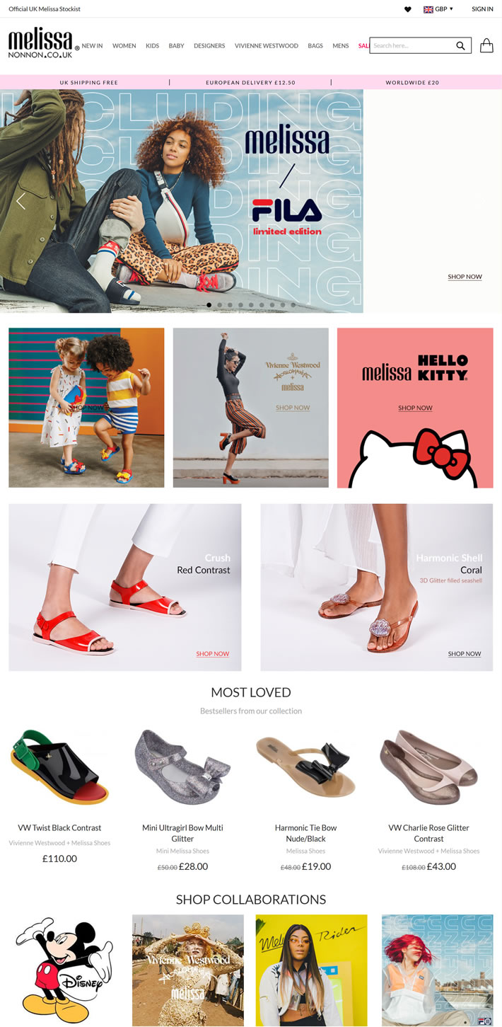 Melissa鞋英国官方网站：Nonnon