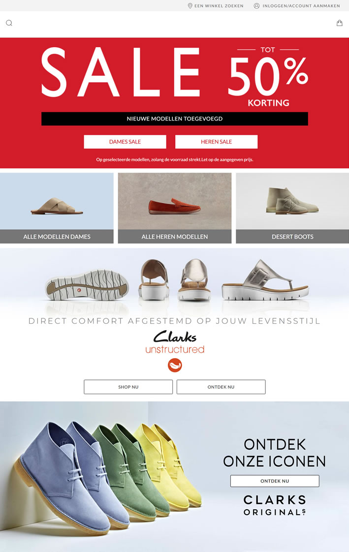 Clarks其乐鞋荷兰官网：Clarks.nl