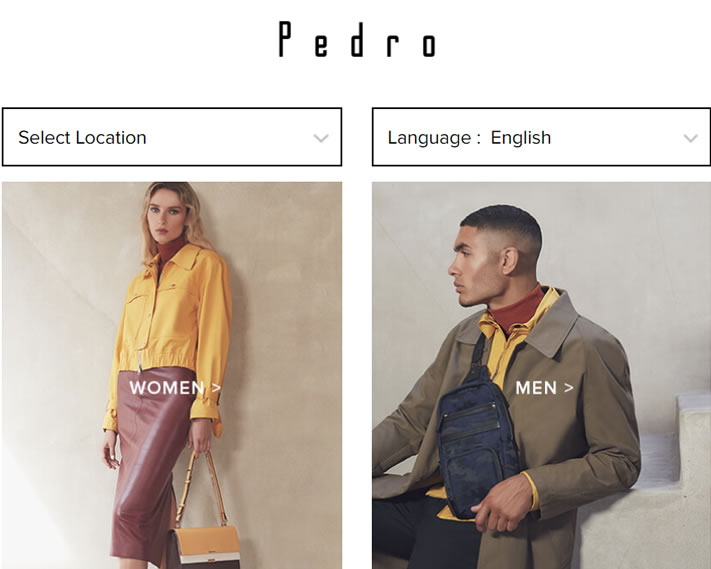 Pedro官网：新加坡时尚品牌