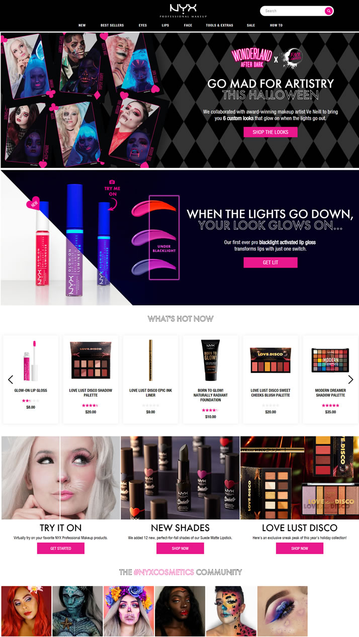 NYX Professional Makeup官方网站：专业彩妆和美容产品