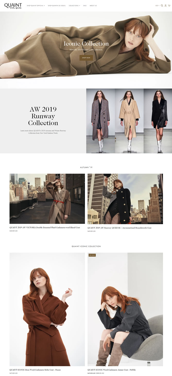 QUAINT官网：美国知性优雅女装品牌